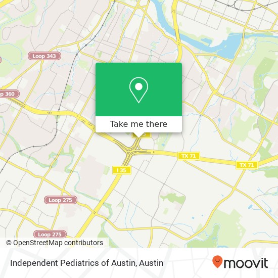 Mapa de Independent Pediatrics of Austin