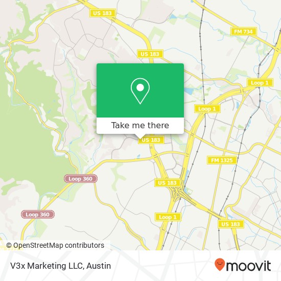 Mapa de V3x Marketing LLC