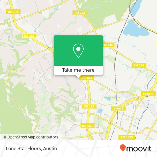 Lone Star Floors map