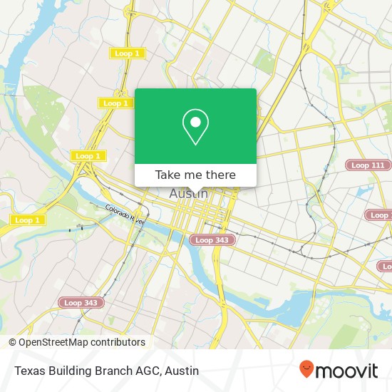 Mapa de Texas Building Branch AGC