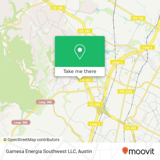 Mapa de Gamesa Energia Southwest LLC
