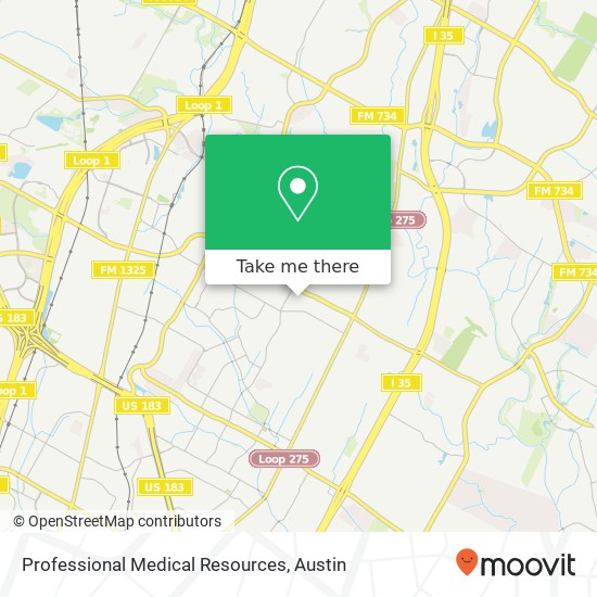 Mapa de Professional Medical Resources