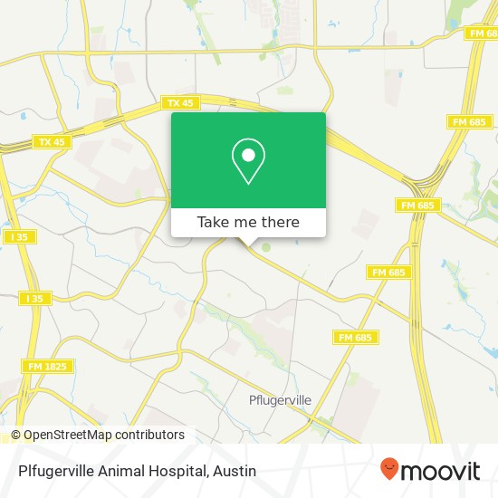 Plfugerville Animal Hospital map