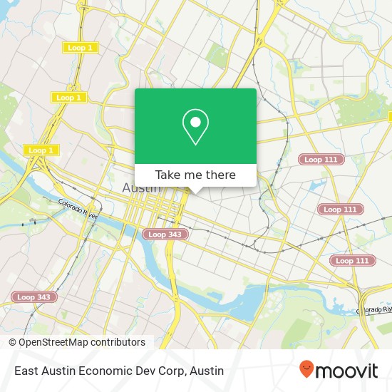 Mapa de East Austin Economic Dev Corp