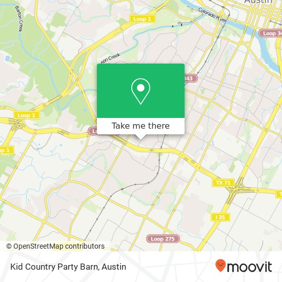 Kid Country Party Barn map