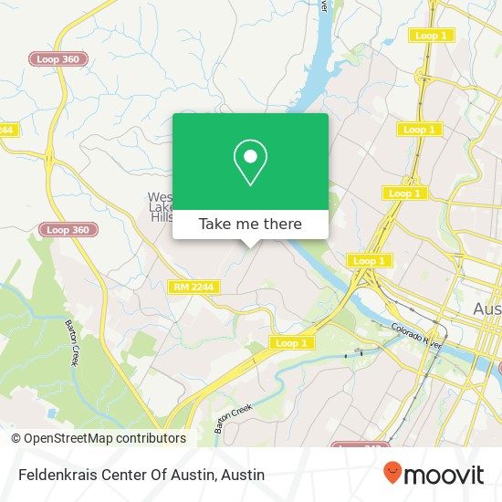 Mapa de Feldenkrais Center Of Austin