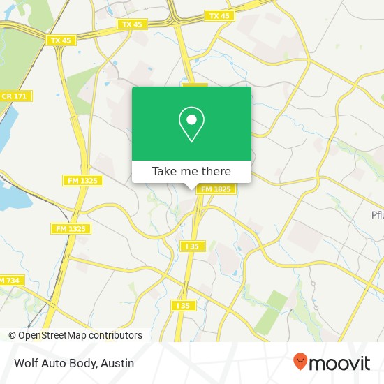 Mapa de Wolf Auto Body