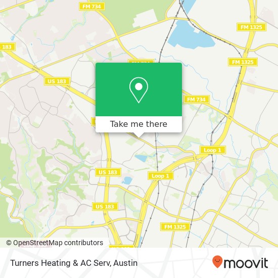 Turners Heating & AC Serv map