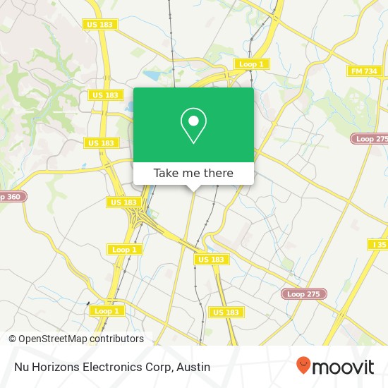 Mapa de Nu Horizons Electronics Corp