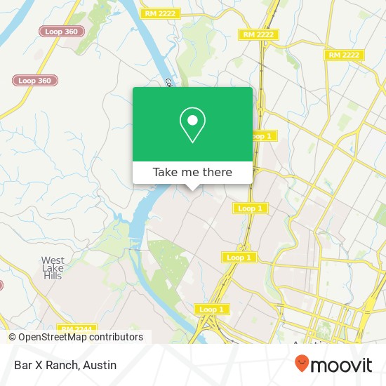 Bar X Ranch map