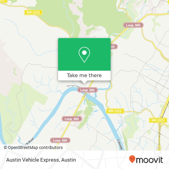 Austin Vehicle Express map