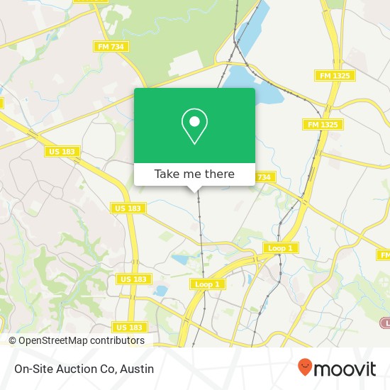 Mapa de On-Site Auction Co