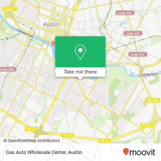 Gas Auto Wholesale Center map