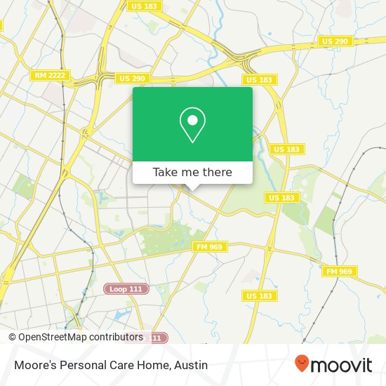 Mapa de Moore's Personal Care Home