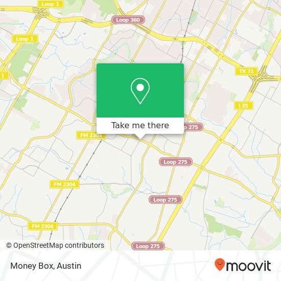 Money Box map