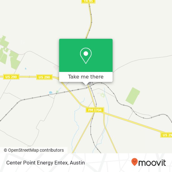 Mapa de Center Point Energy Entex