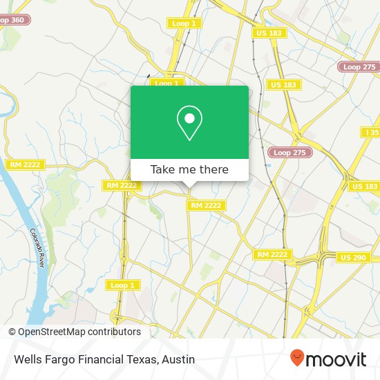 Wells Fargo Financial Texas map