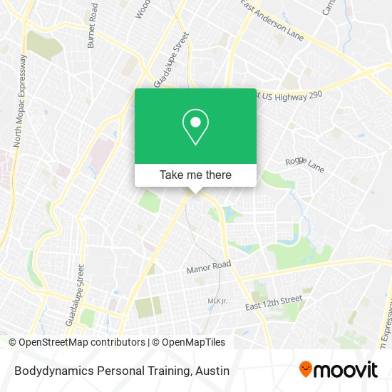 Bodydynamics Personal Training map