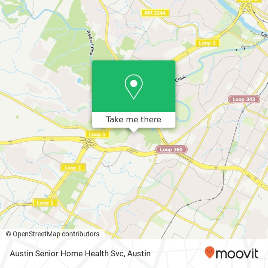 Austin Senior Home Health Svc map