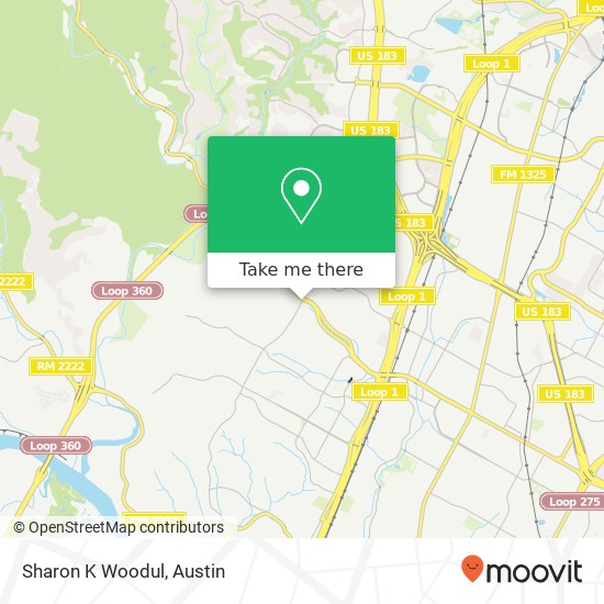 Sharon K Woodul map