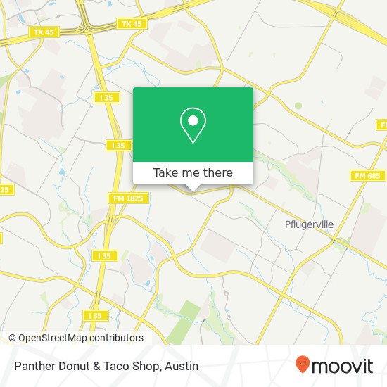 Mapa de Panther Donut & Taco Shop