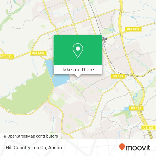 Hill Country Tea Co map