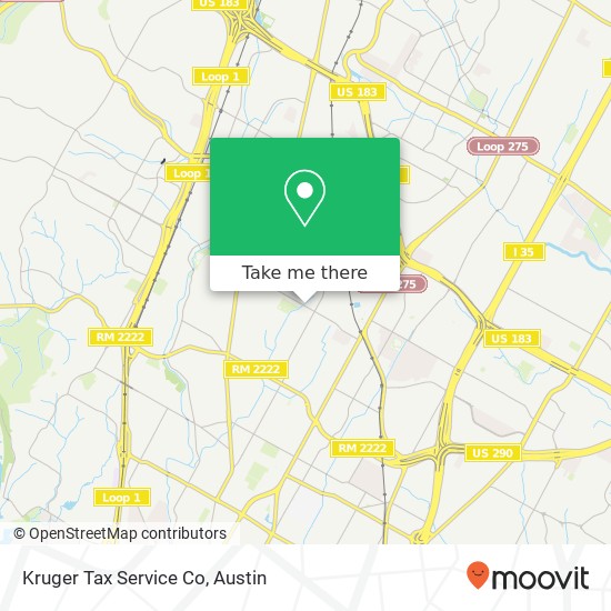 Mapa de Kruger Tax Service Co