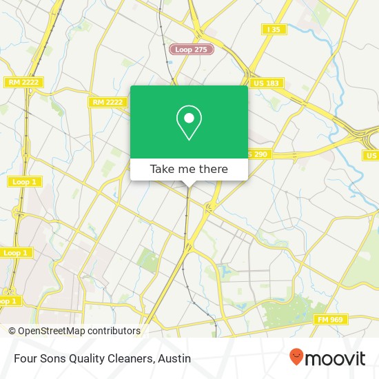 Four Sons Quality Cleaners map