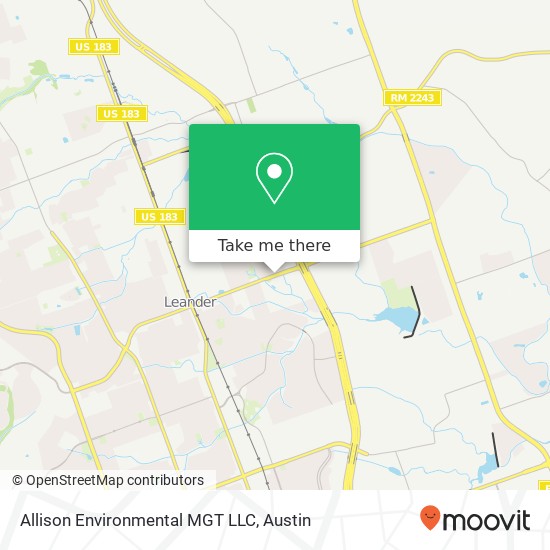 Allison Environmental MGT LLC map