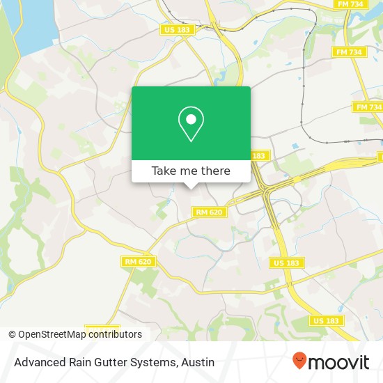 Advanced Rain Gutter Systems map