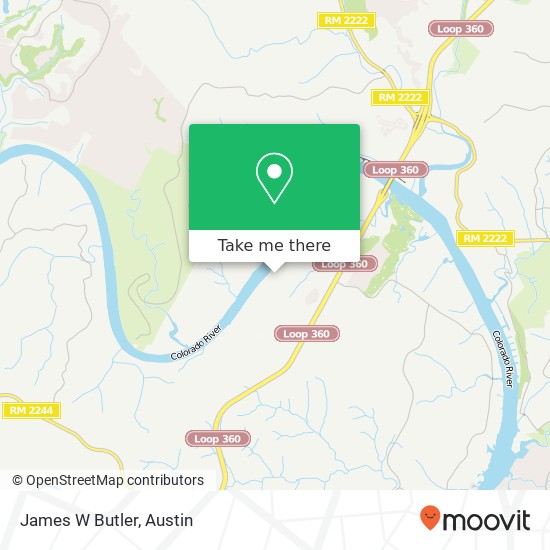 James W Butler map