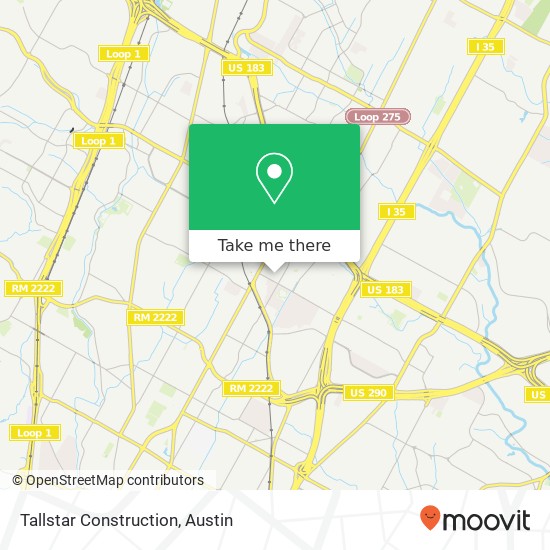 Tallstar Construction map