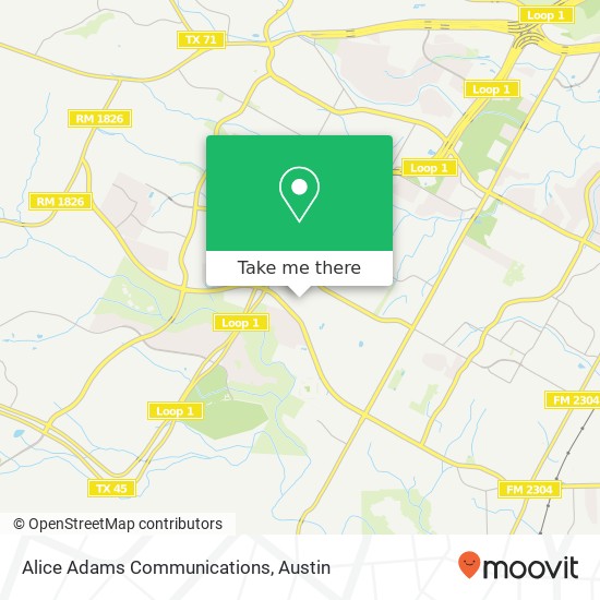 Mapa de Alice Adams Communications