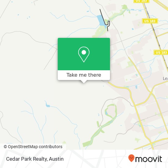 Mapa de Cedar Park Realty