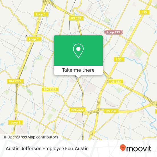 Austin Jefferson Employee Fcu map
