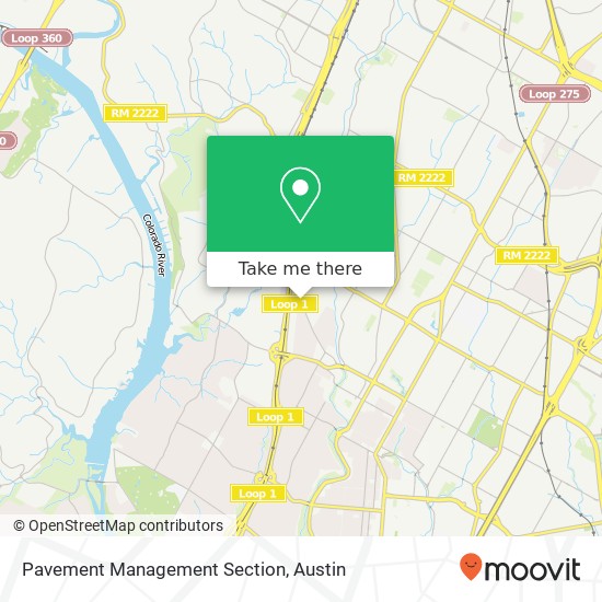 Pavement Management Section map