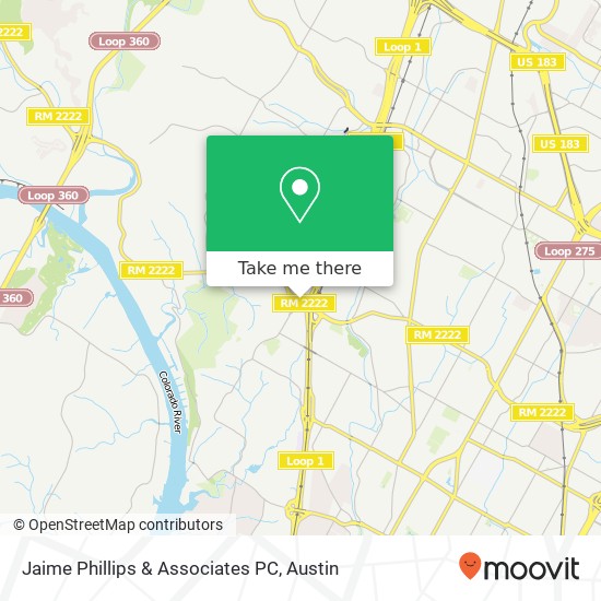 Mapa de Jaime Phillips & Associates PC