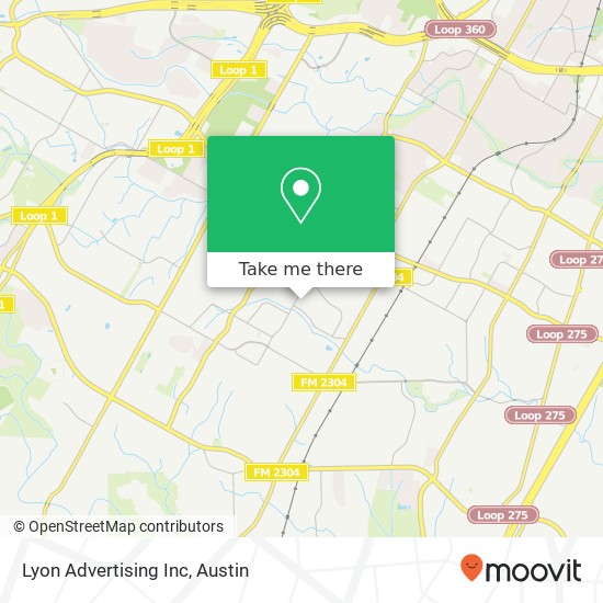 Lyon Advertising Inc map