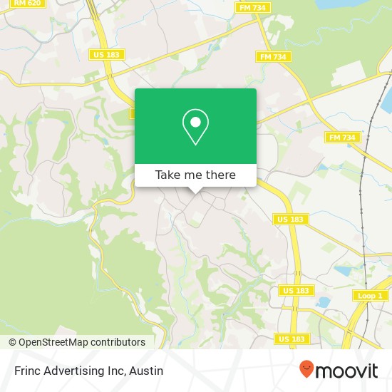 Frinc Advertising Inc map