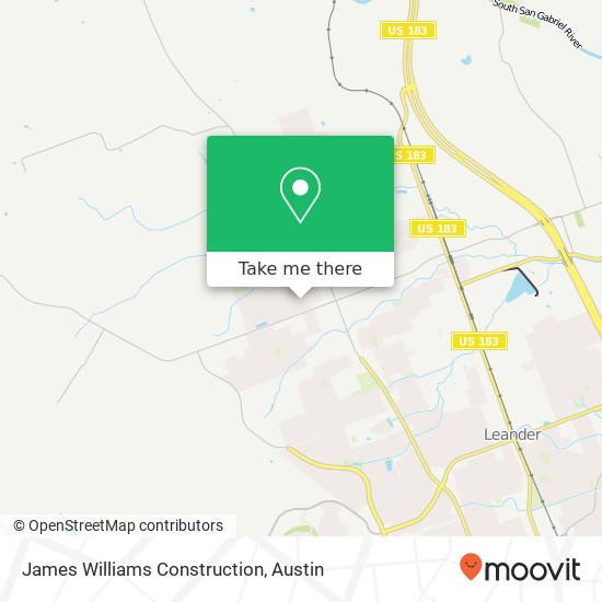James Williams Construction map