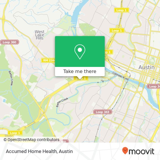 Mapa de Accumed Home Health