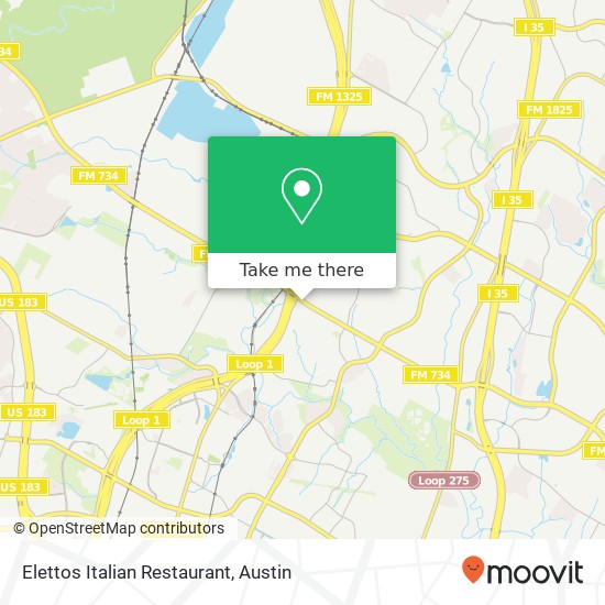 Mapa de Elettos Italian Restaurant