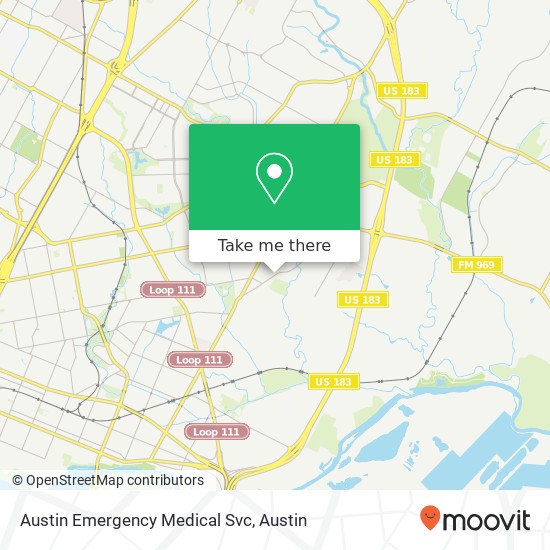 Austin Emergency Medical Svc map