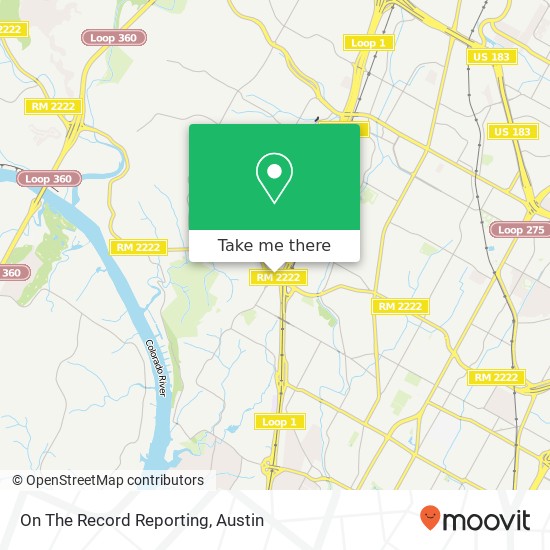 Mapa de On The Record Reporting