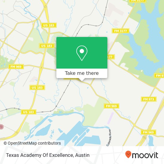 Mapa de Texas Academy Of Excellence