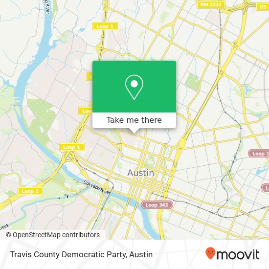 Travis County Democratic Party map