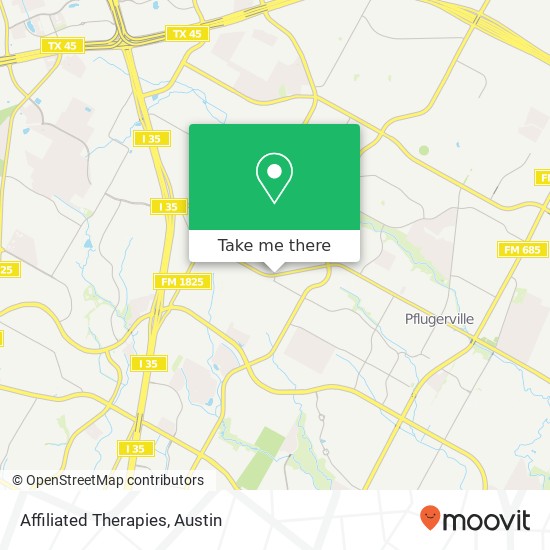 Affiliated Therapies map