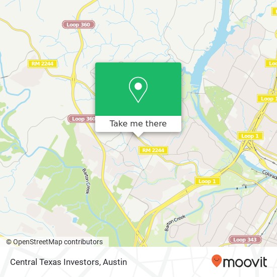 Mapa de Central Texas Investors