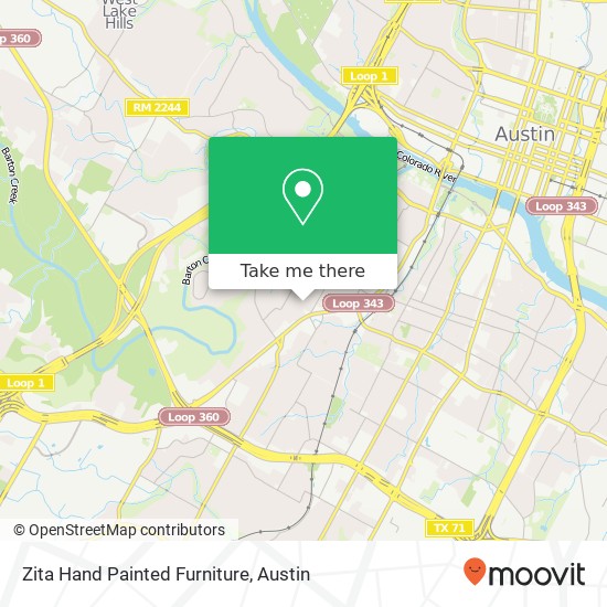 Zita Hand Painted Furniture map