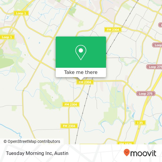 Mapa de Tuesday Morning Inc